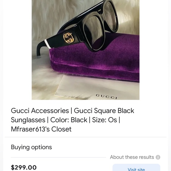 Black Gucci Sunglasses